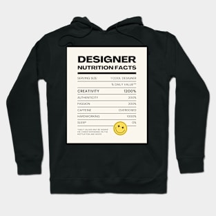 Designer Nutrition Facts Hoodie